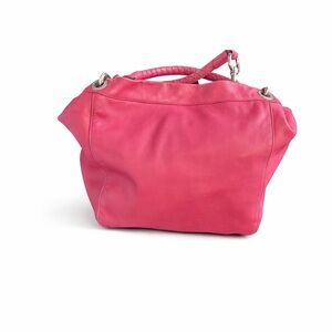 ABRO Genuine Leather Pink Shoulder Bag / Hobo Purse